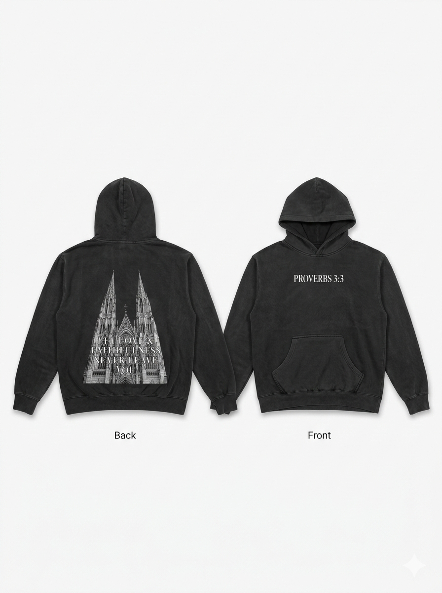 Dark Grey Loyalty proverbs hoodie